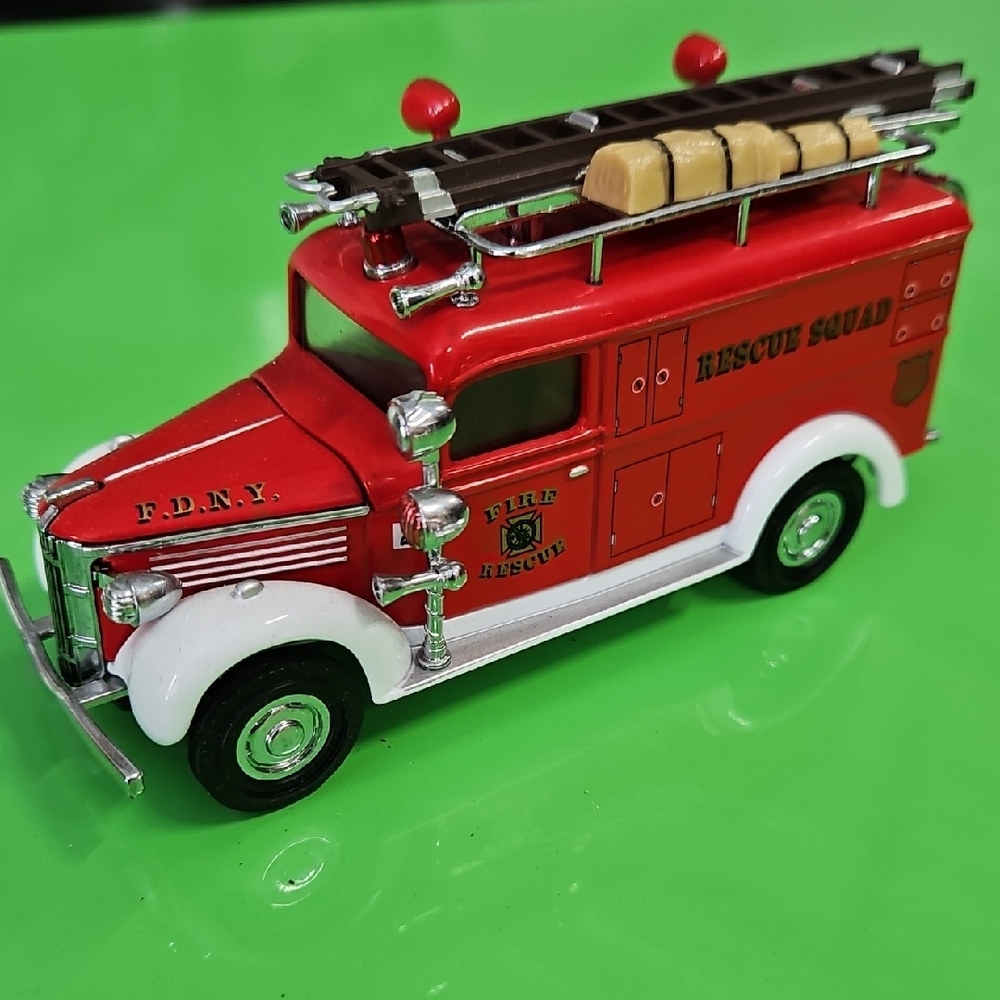 Red Fire Rescue Squad Toy Truck